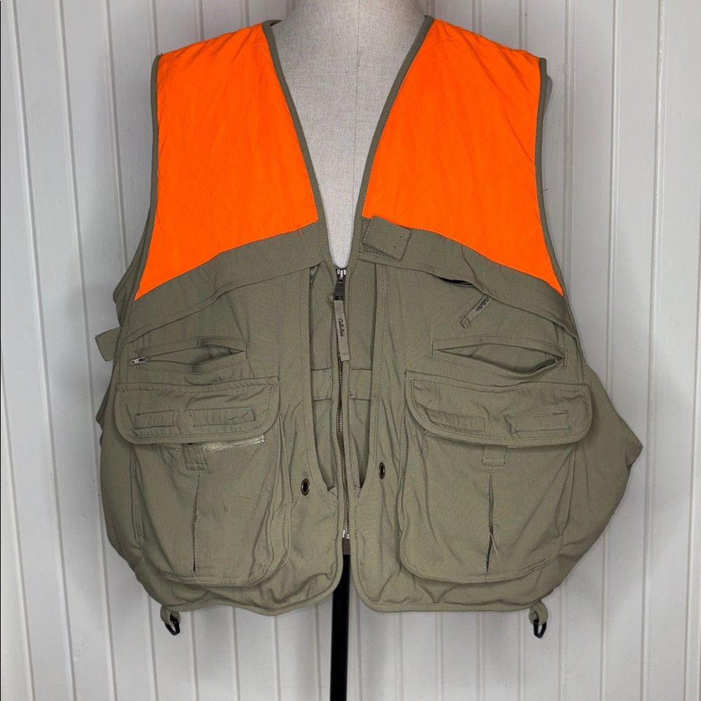 Cabela's Men's Blaze Orange Bird Hunting Vest Sz XL